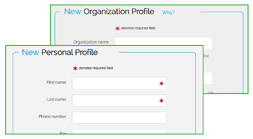 personal and org profiles
