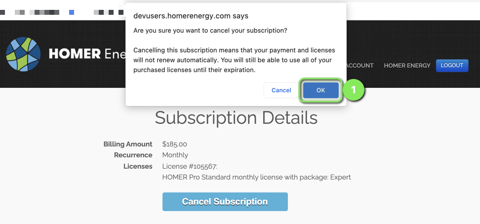 Secondary Confirmation